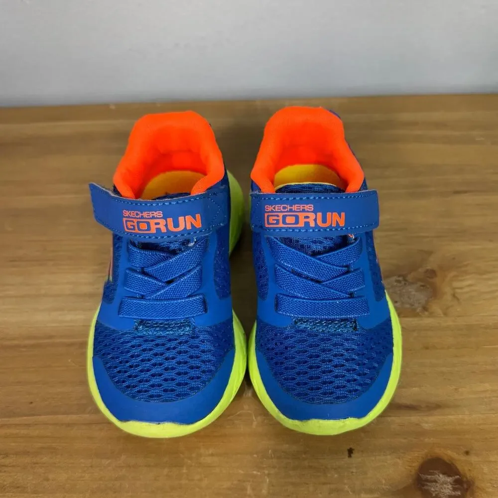 Skechers Go Run Baby Sneaker in Blue Toddler/Walker Size 5